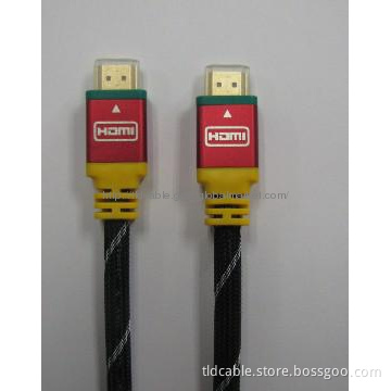 hot Metal Shell HDMI Cable with Nylon net